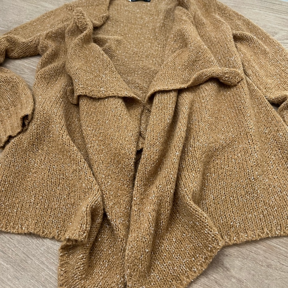 volcolm mustard open Cardigan sweater xs/s